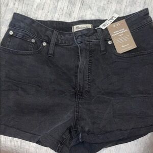 Madewell Black High Waist Shorts Curvy 31 (12)